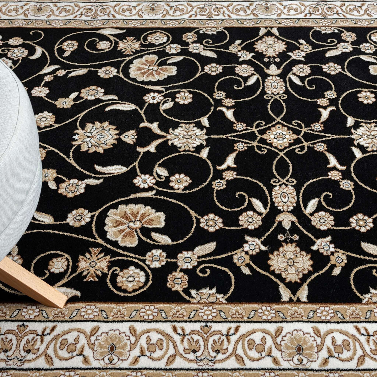 Estate 512 Black Turkish Rug