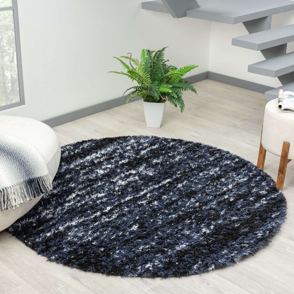Plushy 386 Lava Round Rug