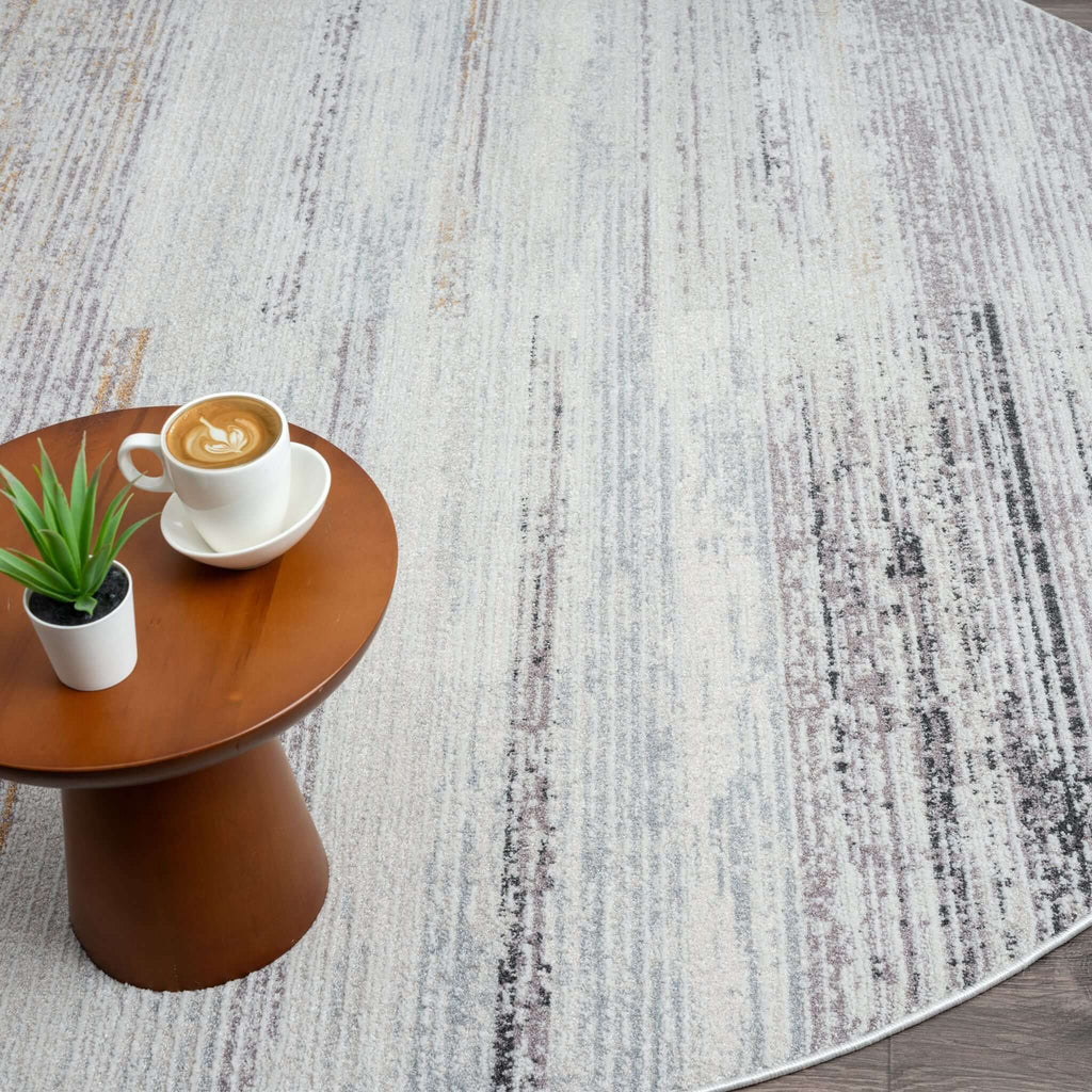 Easton 469 Cloud Round Rug