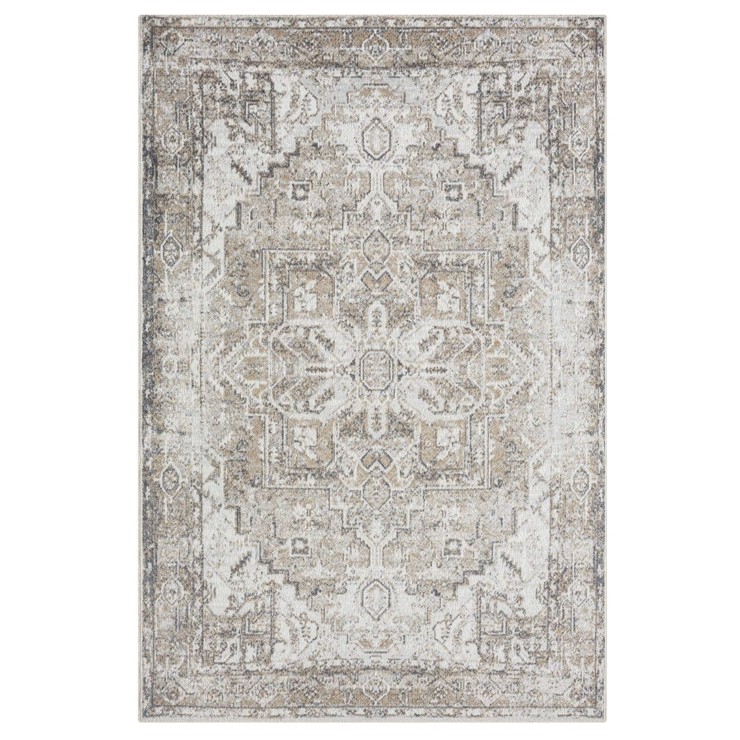 Easy Washable Rugs 361 Earth Rectangle   