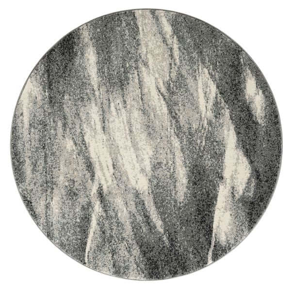 Astor 483 Ash Round Rug lifestyle view