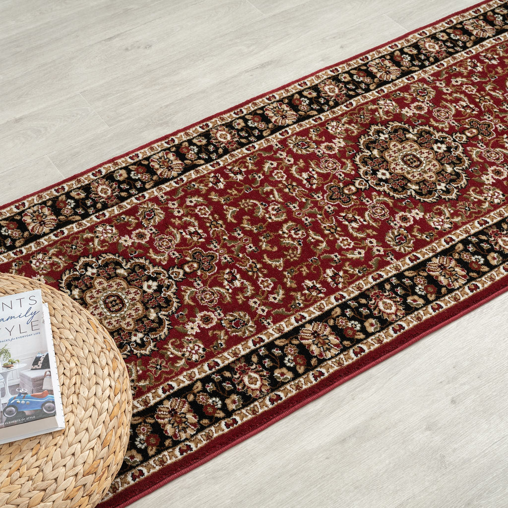 Royal 524 Red Traditional Hallway Runner