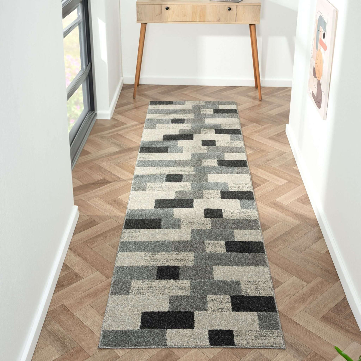 Astor 484 Slate Hallway Runner