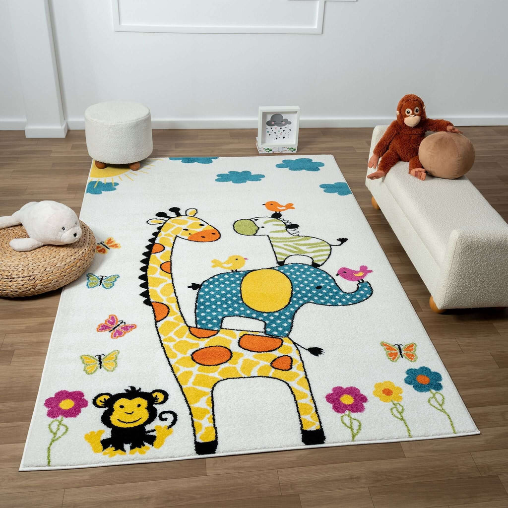 Kidszone 586 Cream Turkish Rug