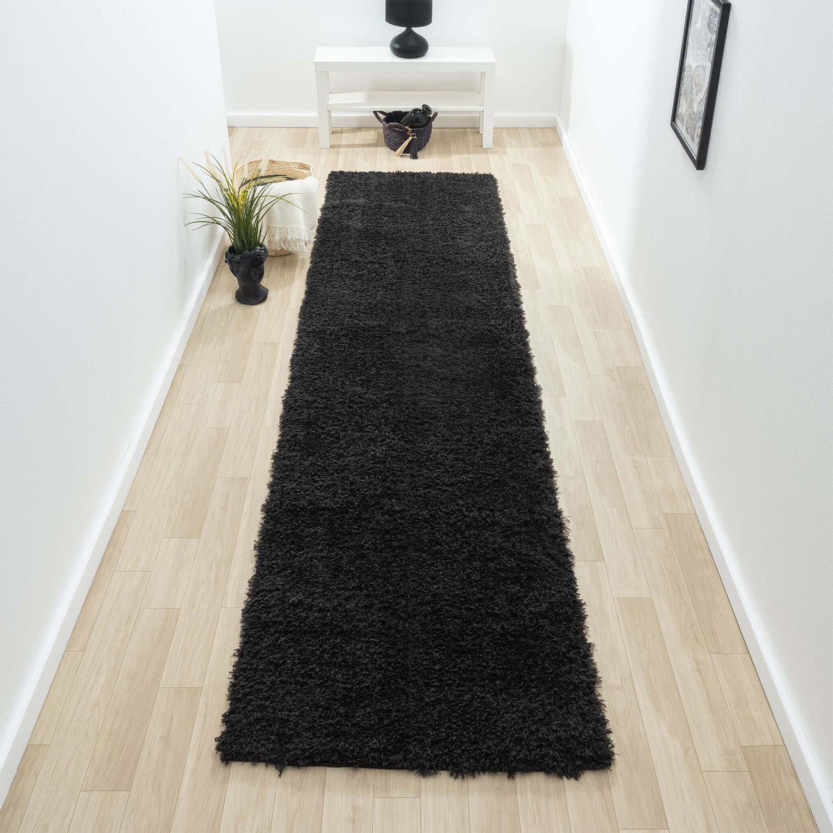 Fleecy 397 Ebony Hallway Runner