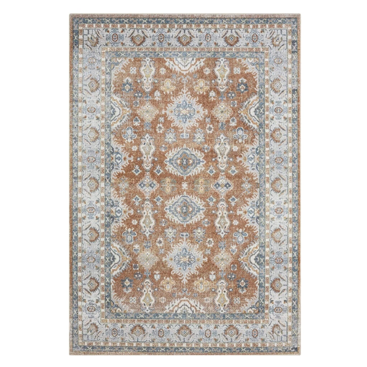 Easy Washable Rugs 367 Terra Rectangle   