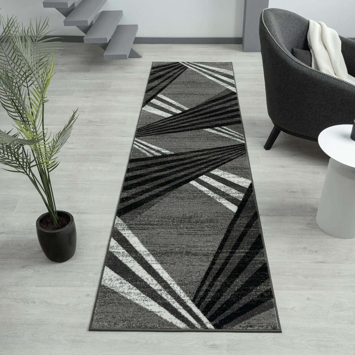 Adore 2317 Grey Hallway Runner