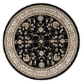 Estate 512 Black Round Rug lifestyle view