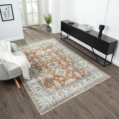 Easy Washable Rugs 367 Terra Rectangle   