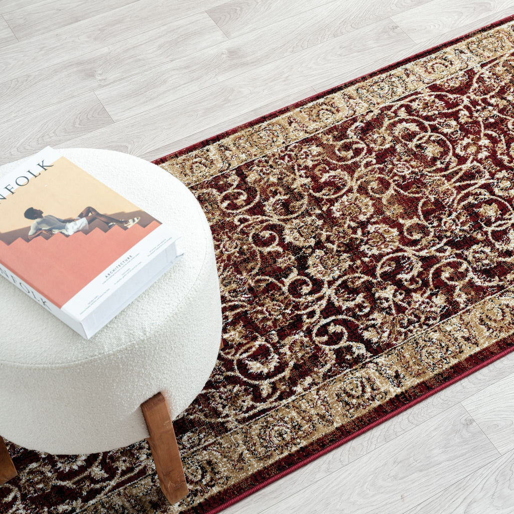 Royal 527 Red Traditional Hallway Runner