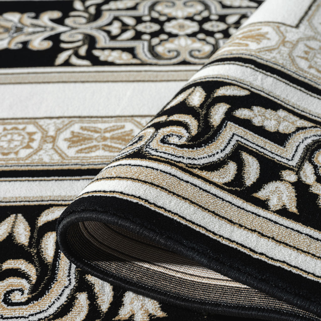 Royal 523 Black Traditional Turkish Rug