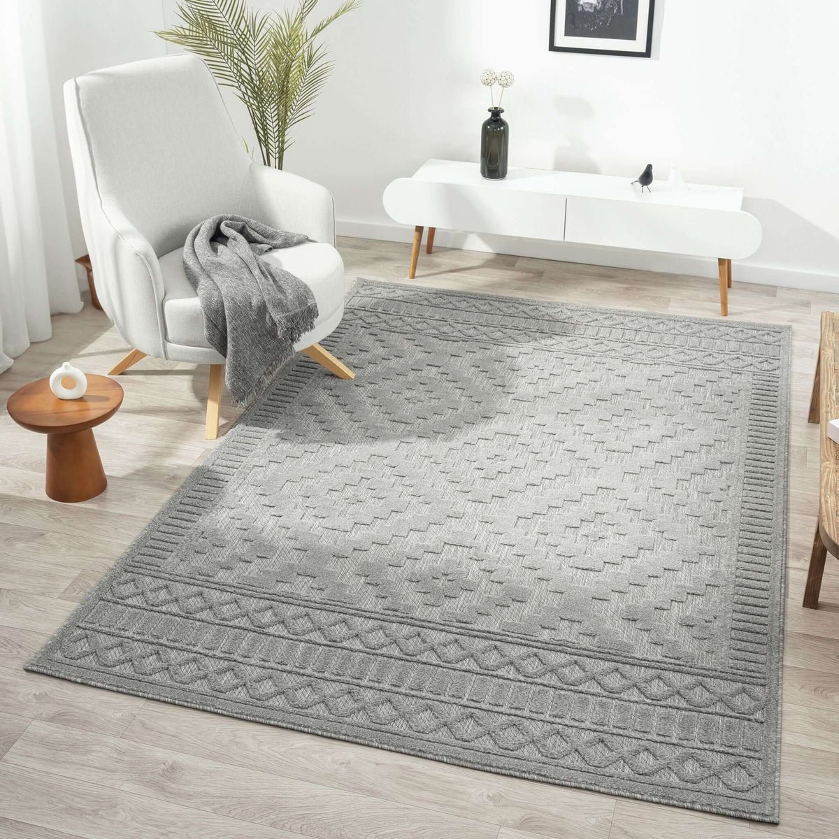 Calm 414 Cloud Turkish Rug