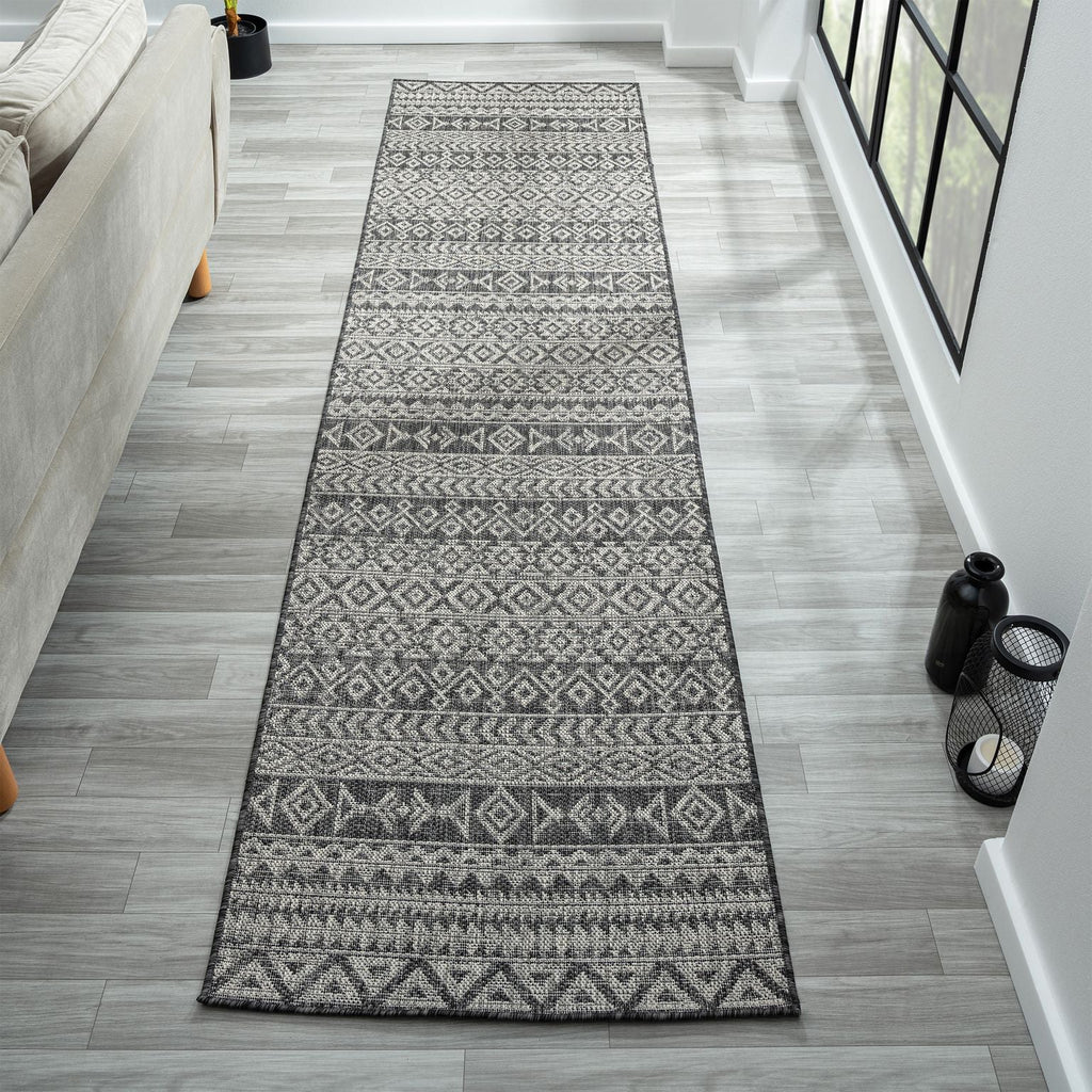 Alfresco 421 Charcoal Hallway Runner