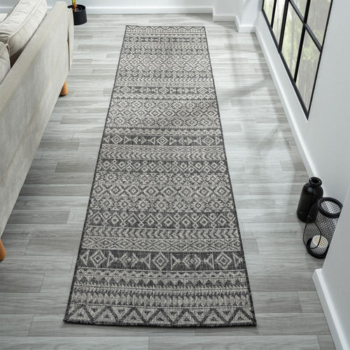 Alfresco 421 Charcoal Hallway Runner