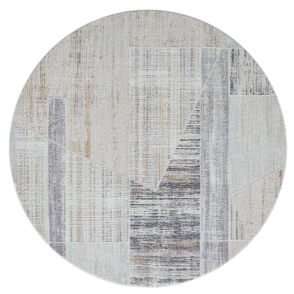 Easton 468 Slate Round Rug lifestyle view