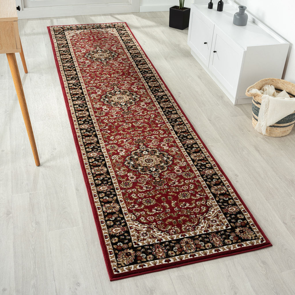 Royal 524 Red Traditional Hallway Runner