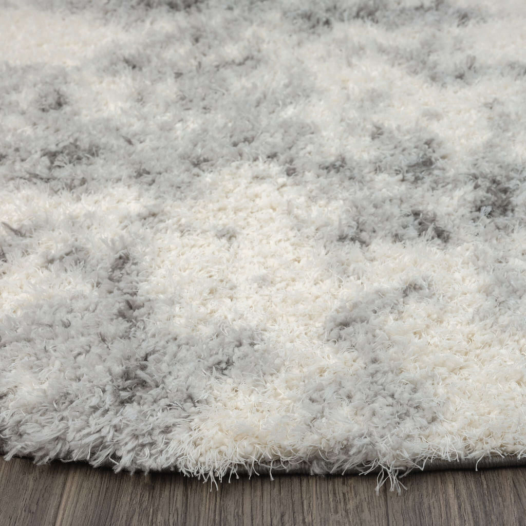 Plushy 389 Ash Round Rug