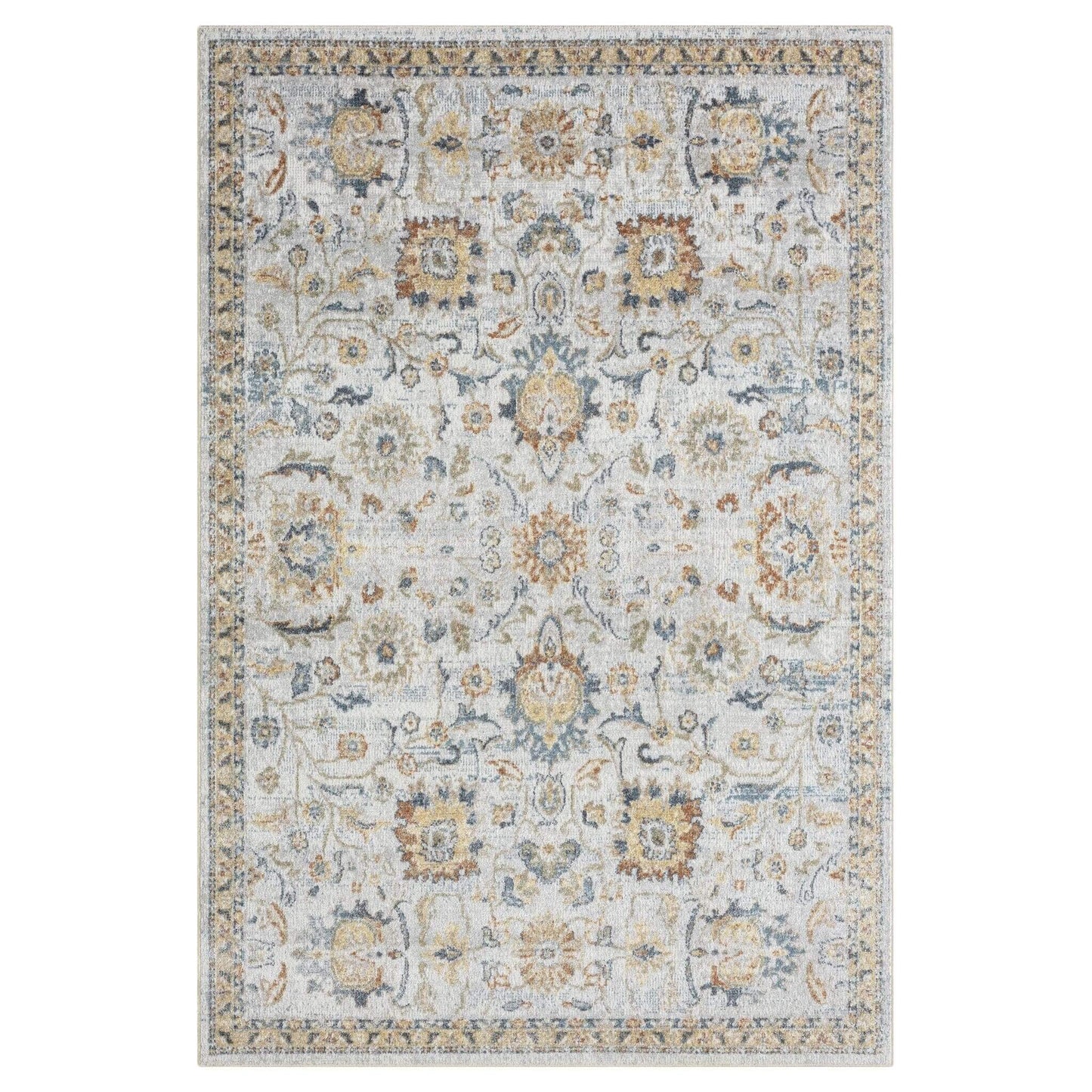 Easy Washable Rugs 368 Pearl Rectangle   