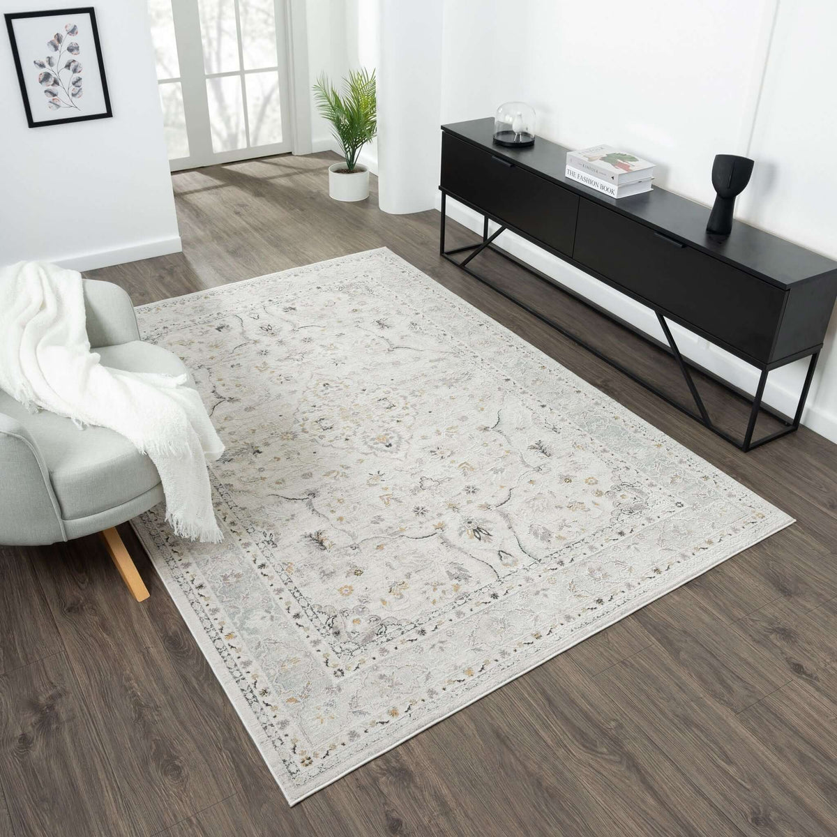 Easton 467 Stone Turkish Rug