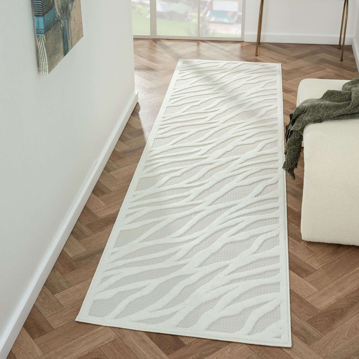Calm 415 Ivory Hallway Runner