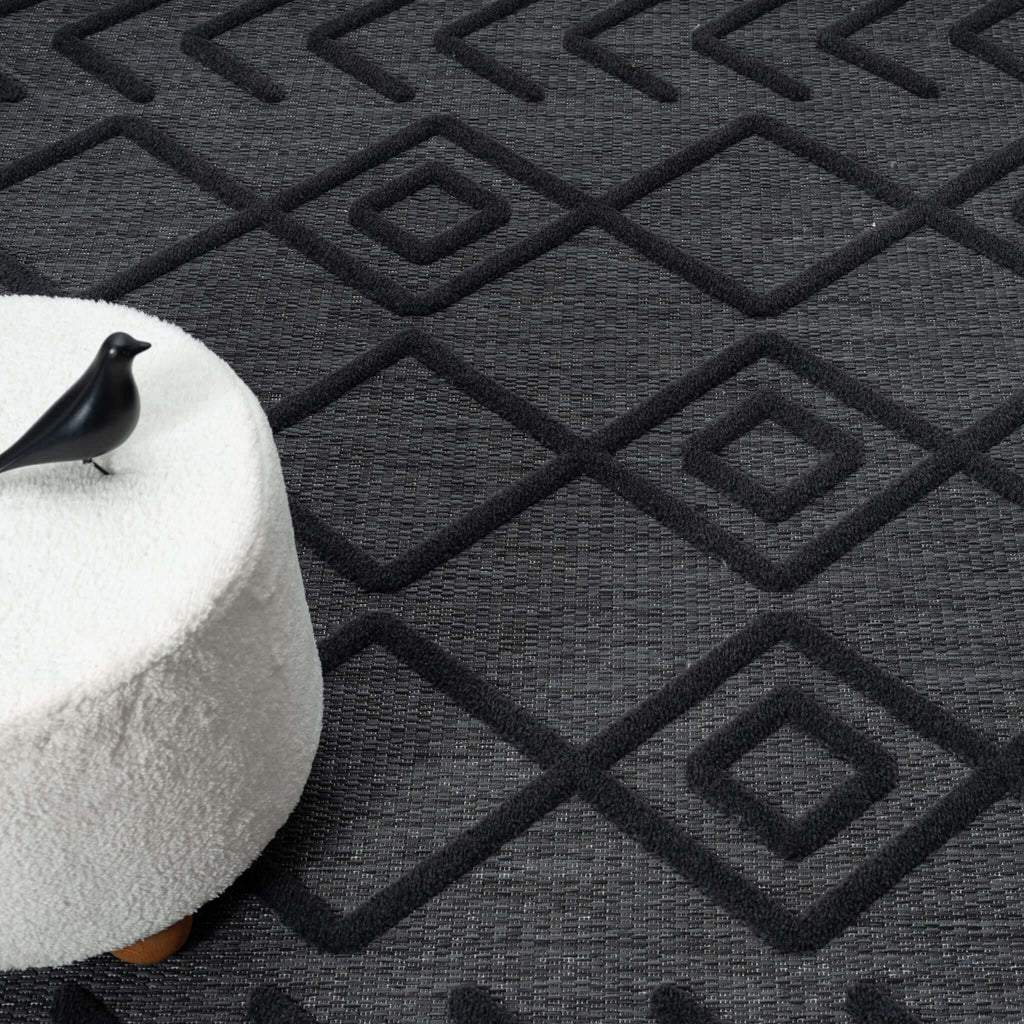 Calm 416 Charcoal Turkish Rug