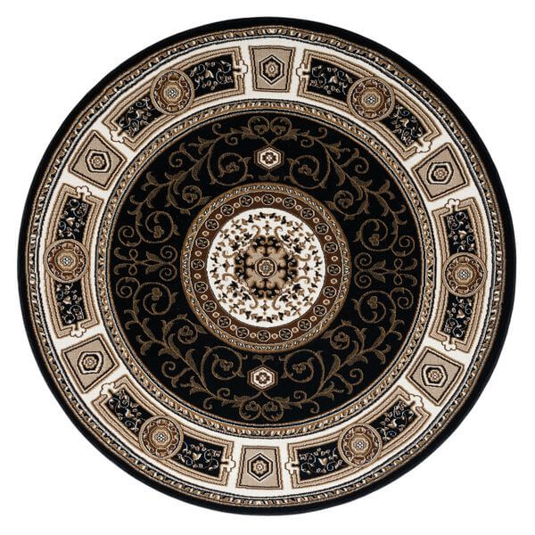 Estate 511 Black Round Rug lifestyle view