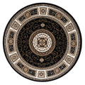 Estate 511 Black Round Rug lifestyle view
