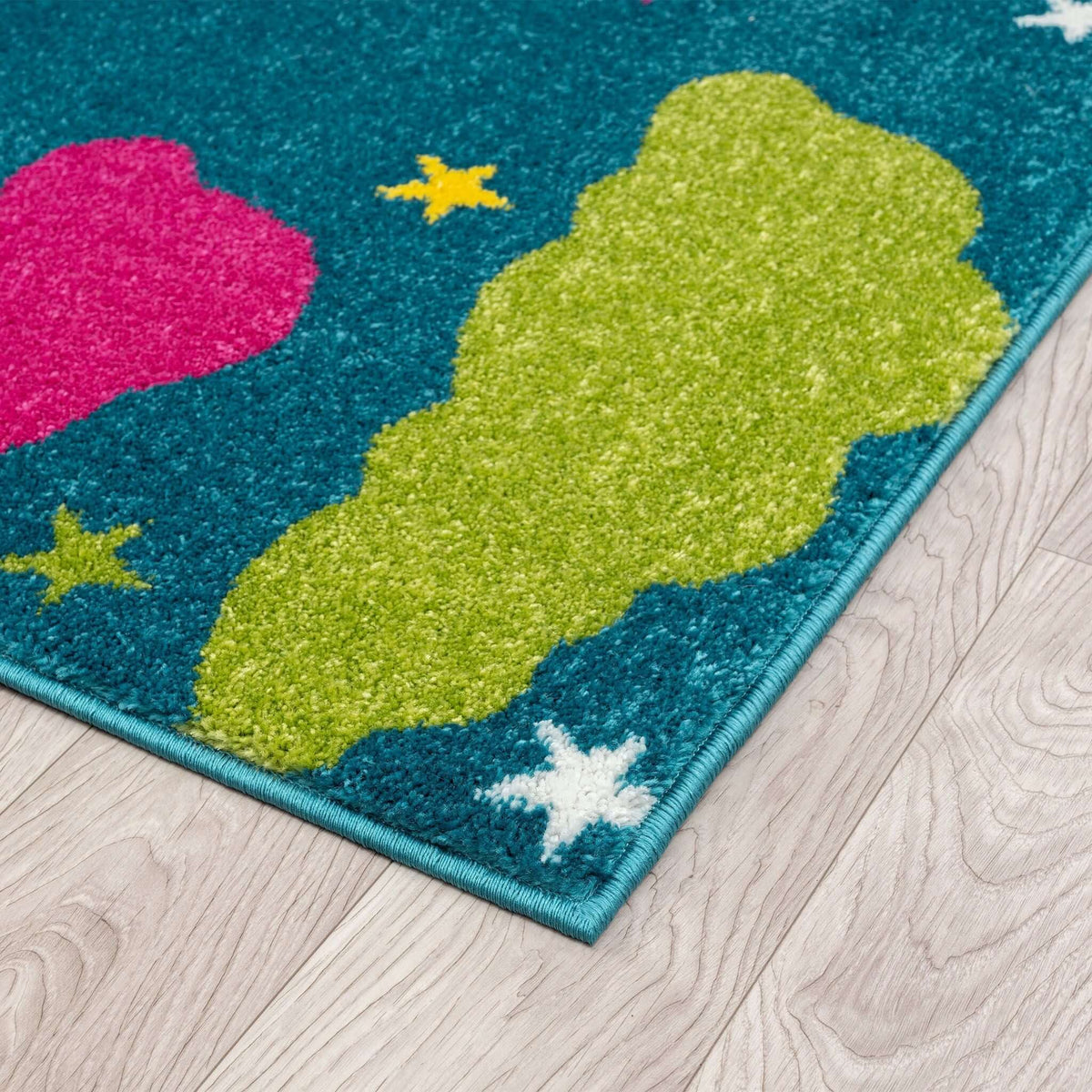 Kidszone 585 Blue Turkish Rug