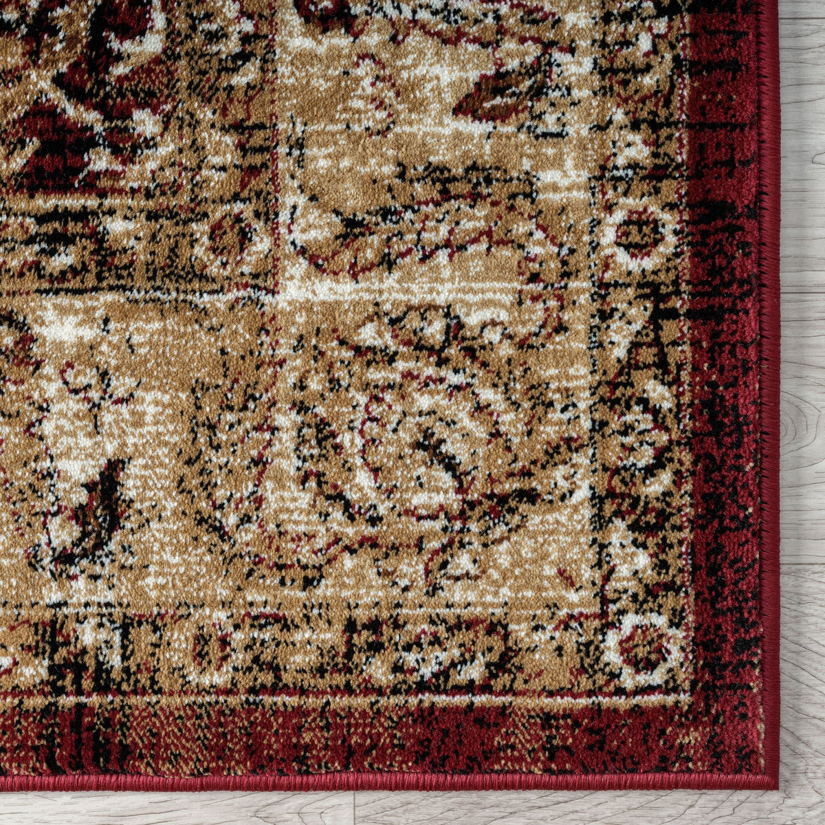 Royal 527 Red Traditional Hallway Runner