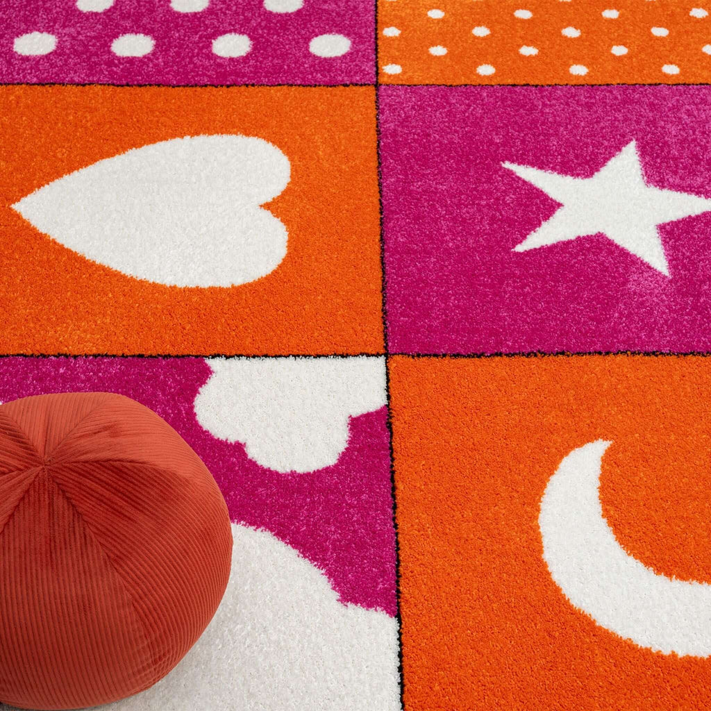 Kidsville 573 Pink Turkish Rug