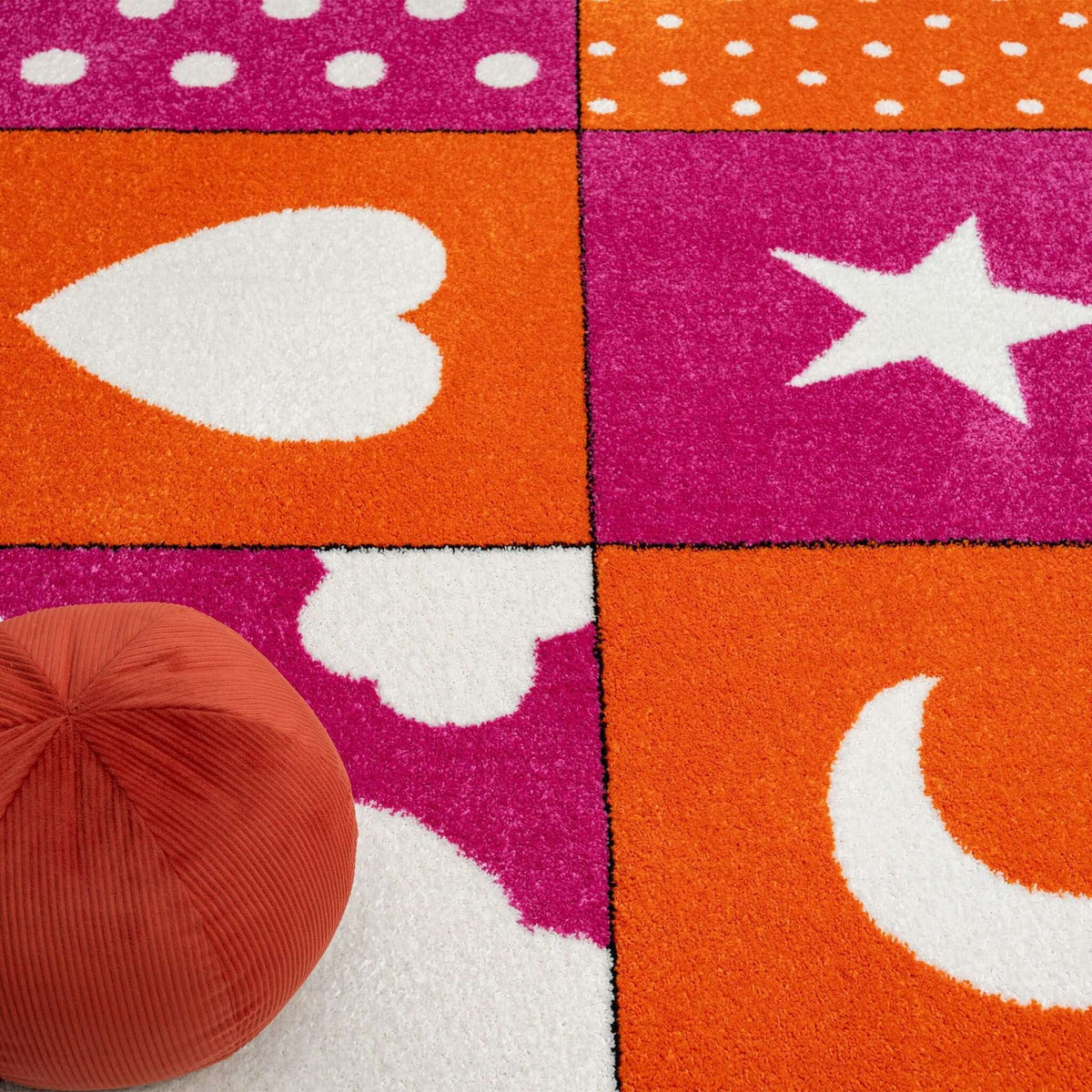 Kidsville 573 Pink Turkish Rug