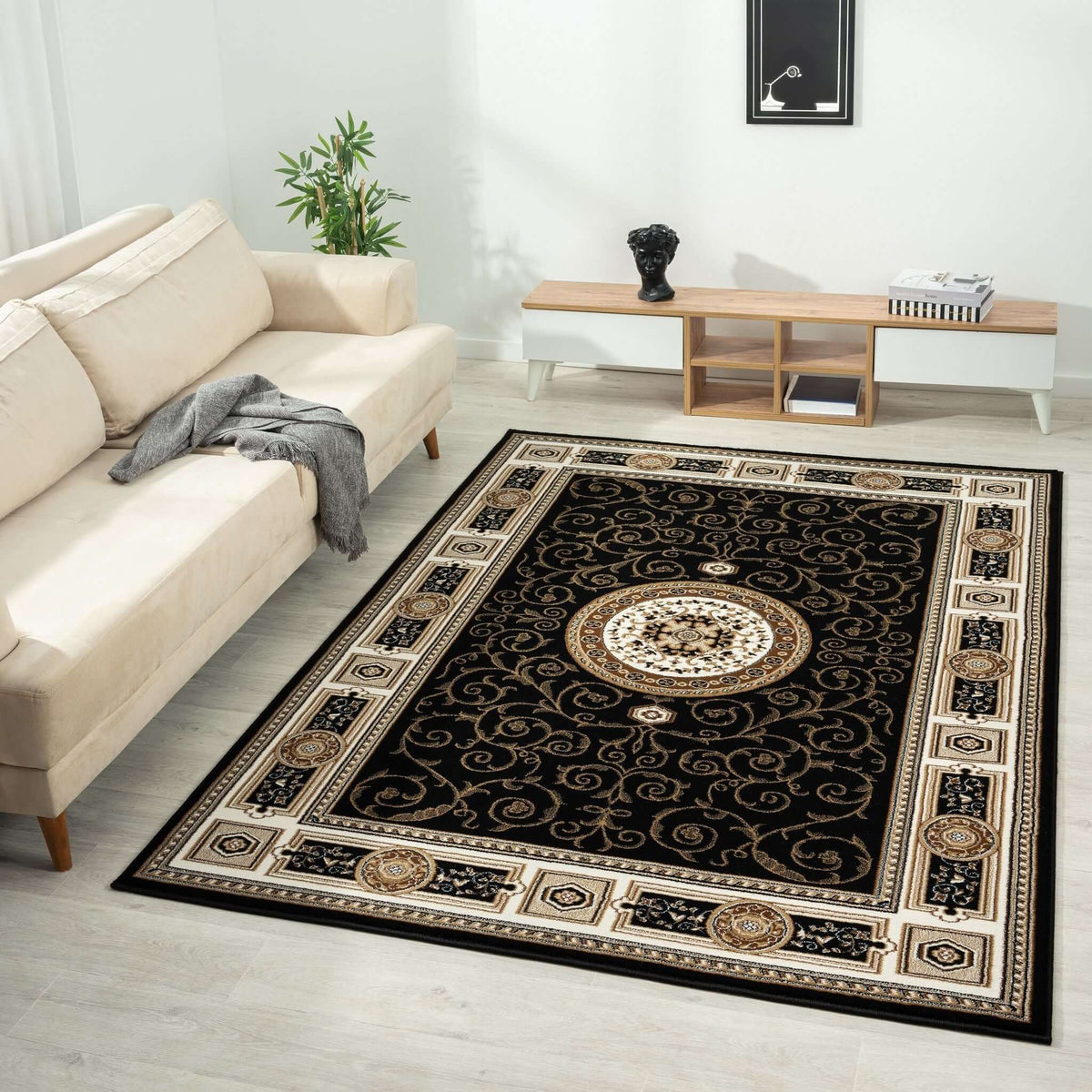 Estate 511 Black Turkish Rug