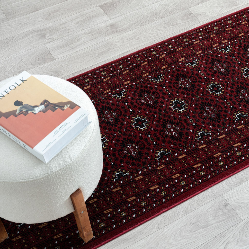 Royal 521 Red Traditional Hallway Runner