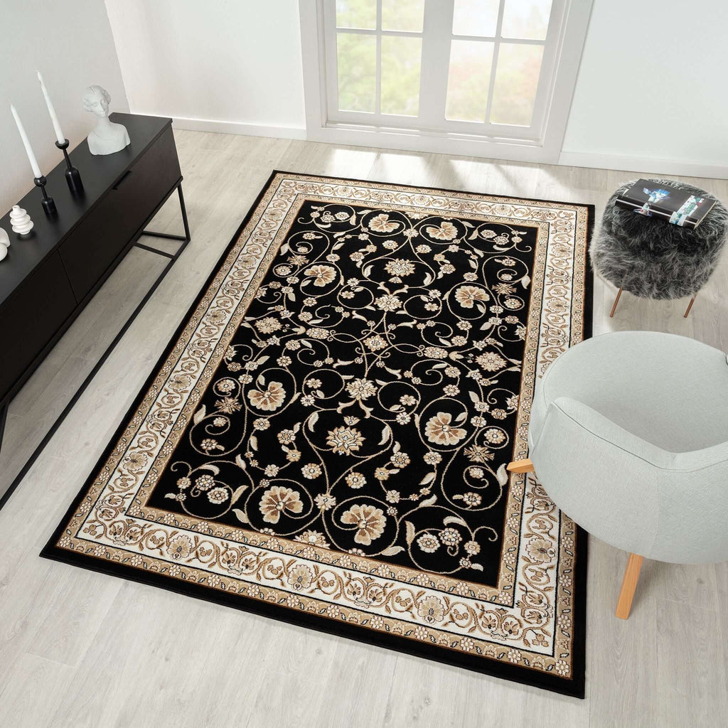 Estate 512 Black Turkish Rug