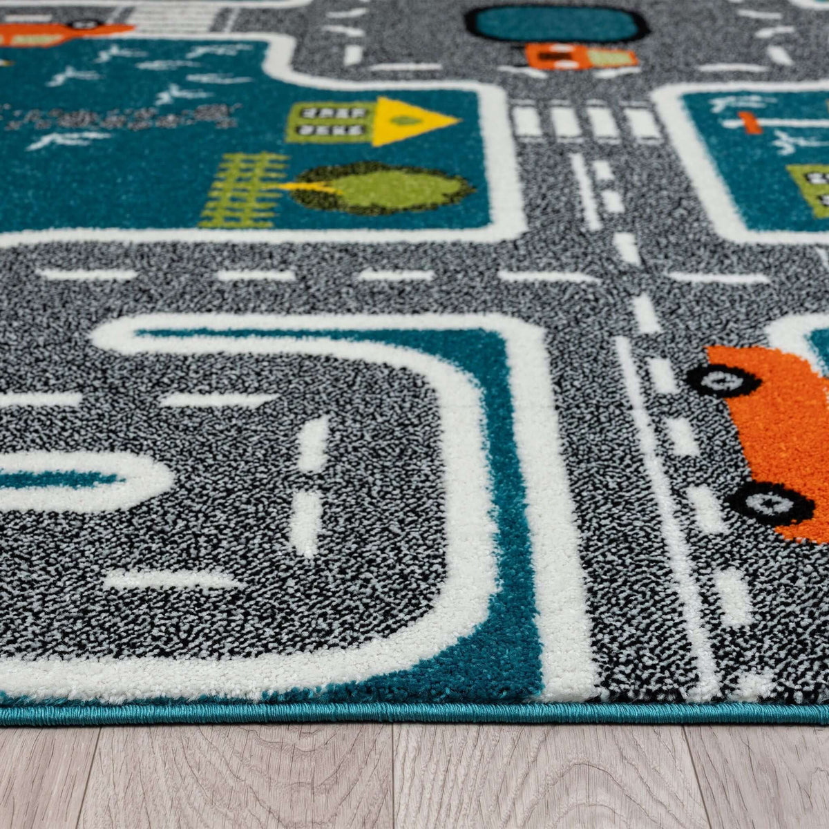 Kidsville 574 Blue Turkish Rug