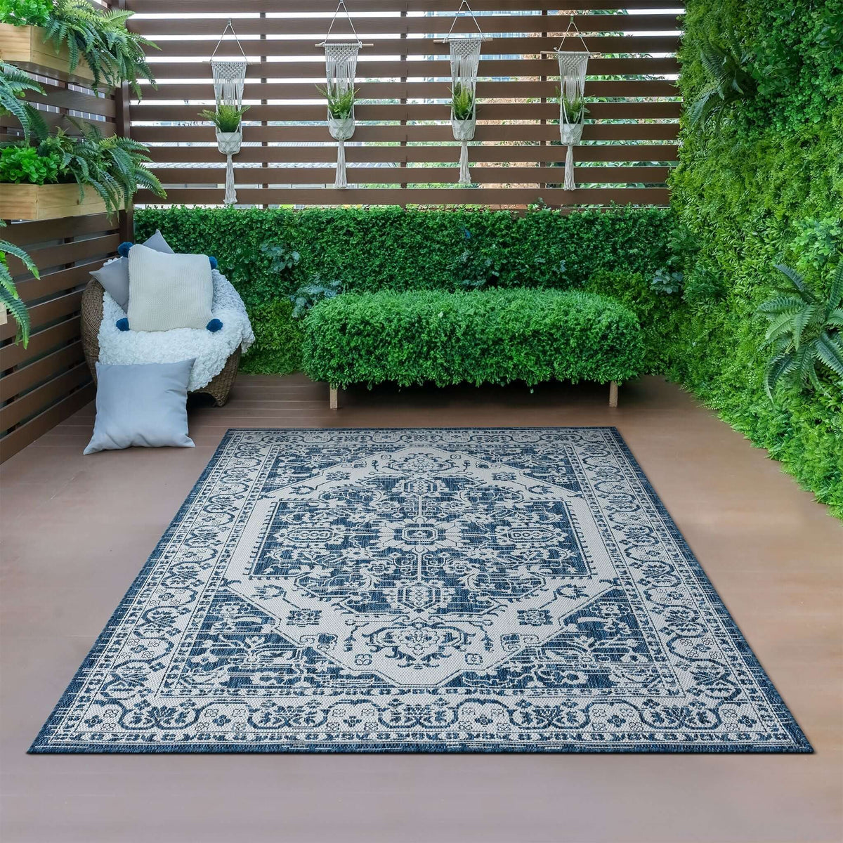 Patio 455 Denim Turkish Rug