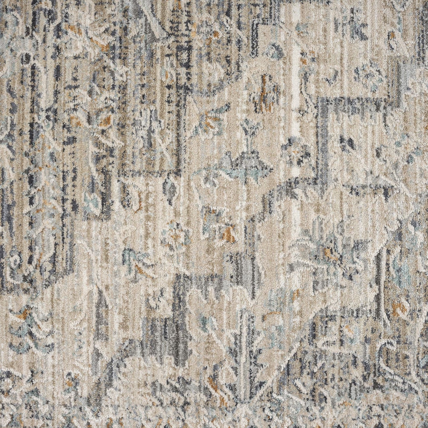 Aubrey 6753 Taupe Runner Runner   