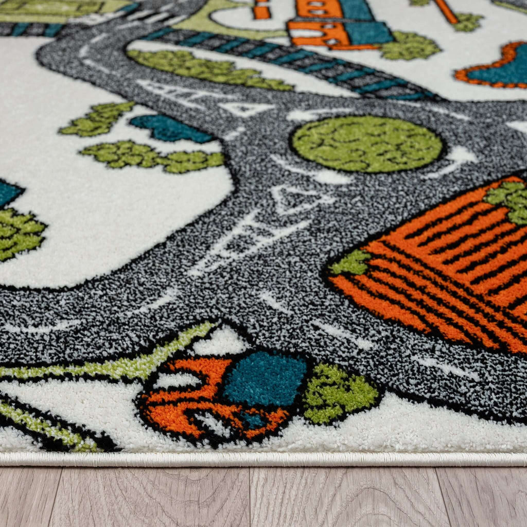 Kidsville 575 Cream Turkish Rug
