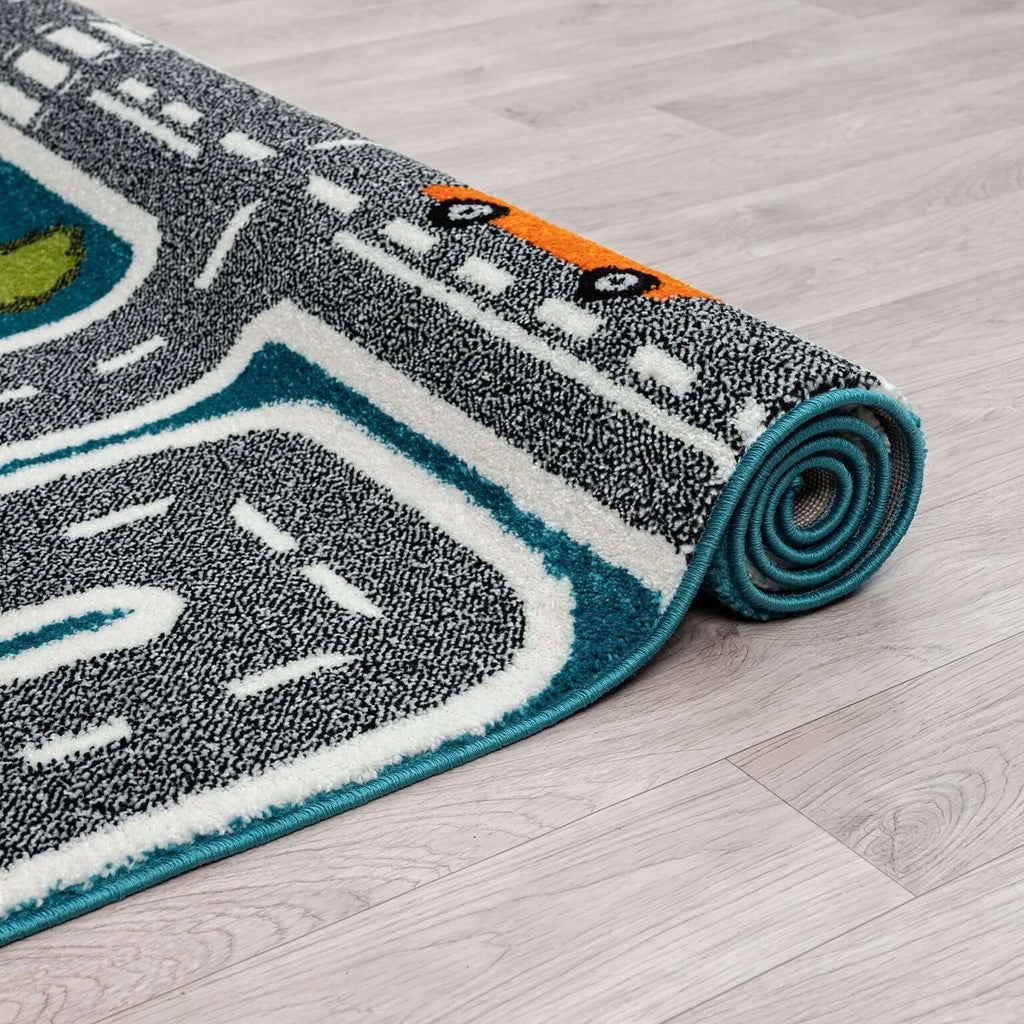 Kidsville 574 Blue Turkish Rug