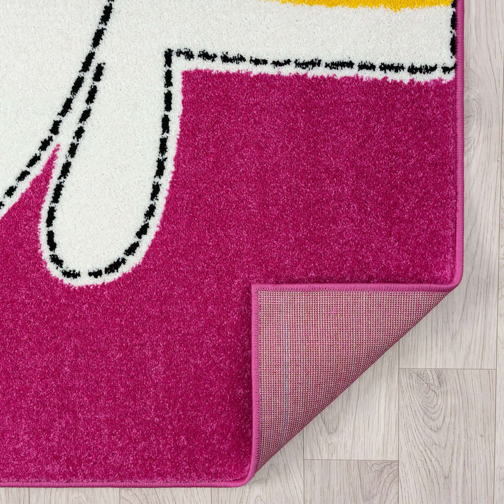 Kidsville 571 Pink Turkish Rug