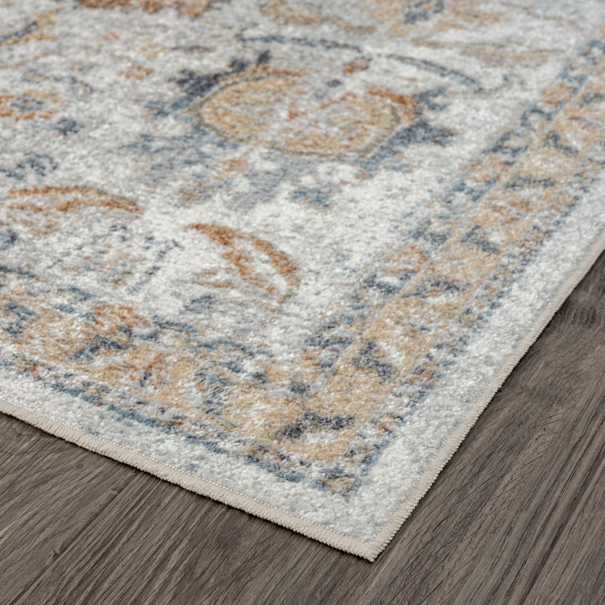 Easy Washable Rugs 368 Pearl Rectangle   