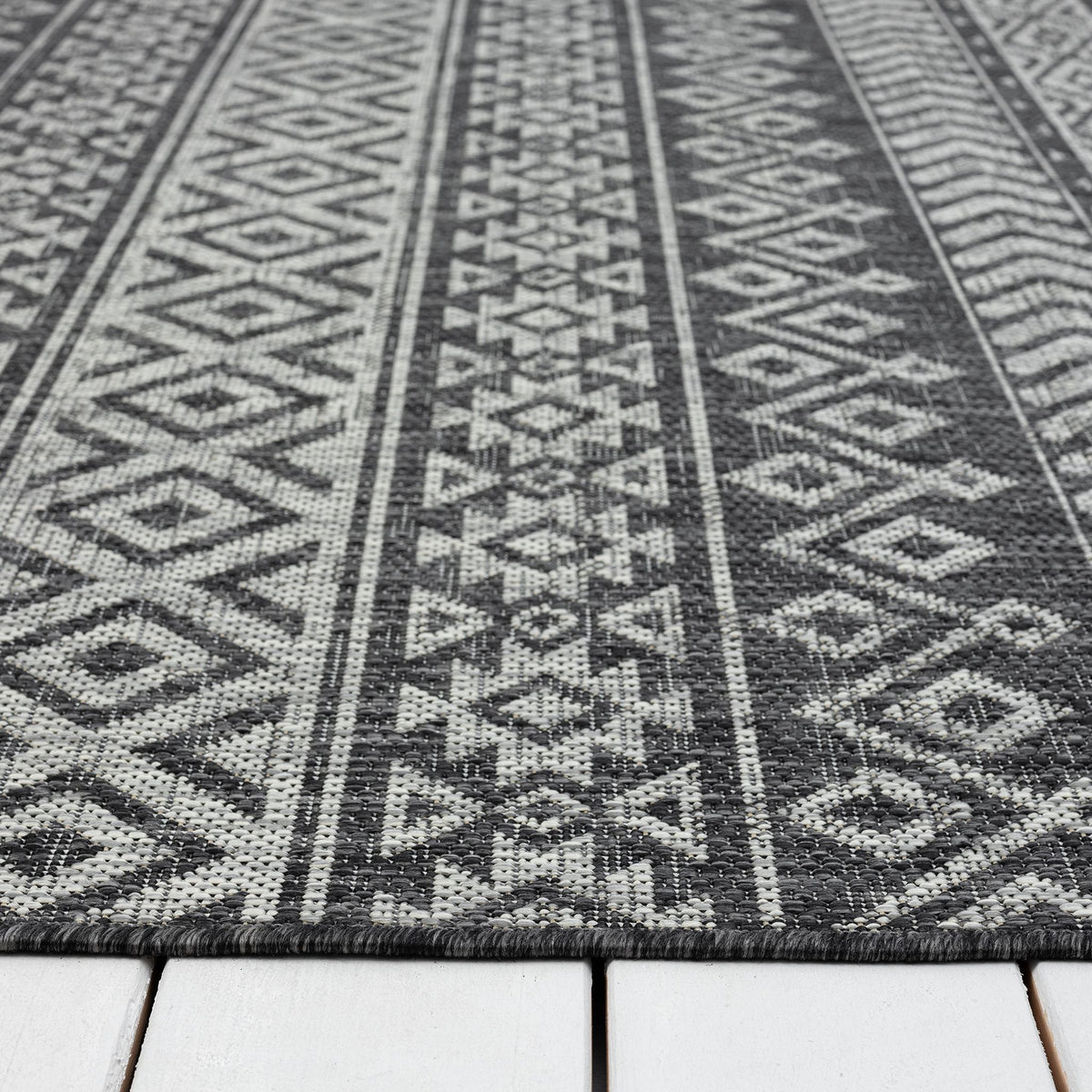 Alfresco 421 Charcoal Hallway Runner