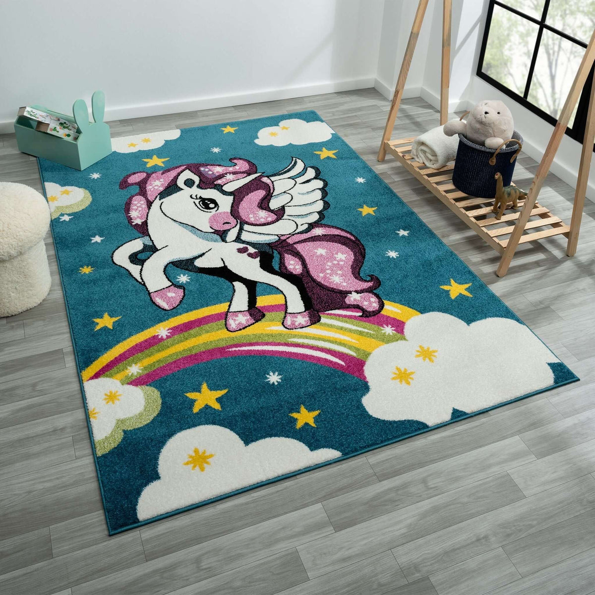 Kidszone 581 Blue Turkish Rug