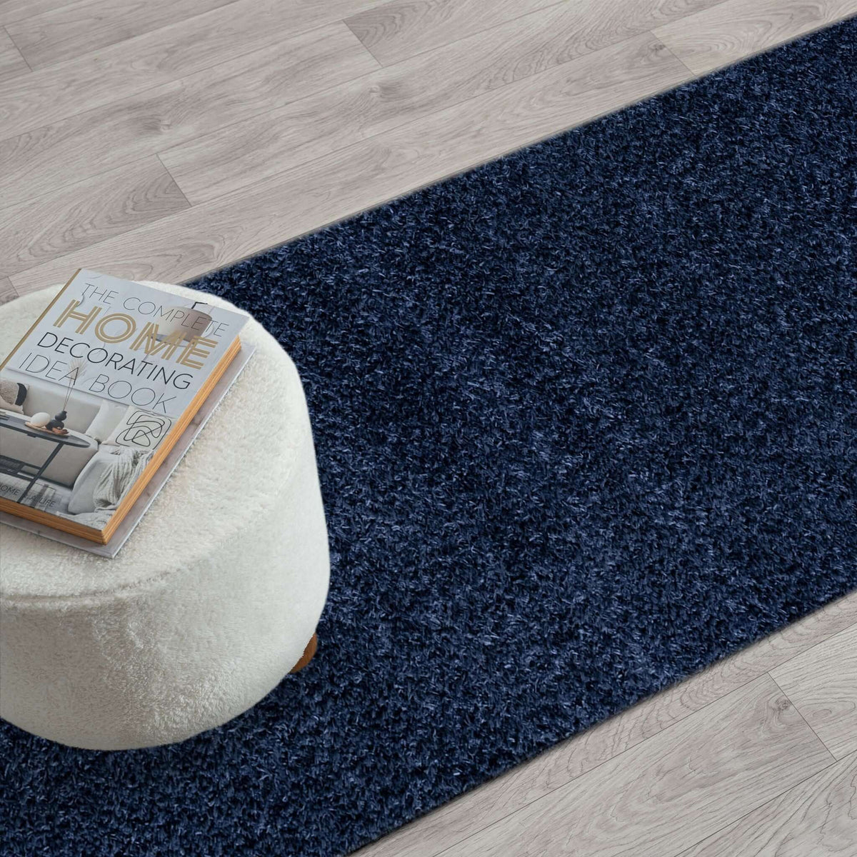 Fleecy 396 Navy Hallway Runner