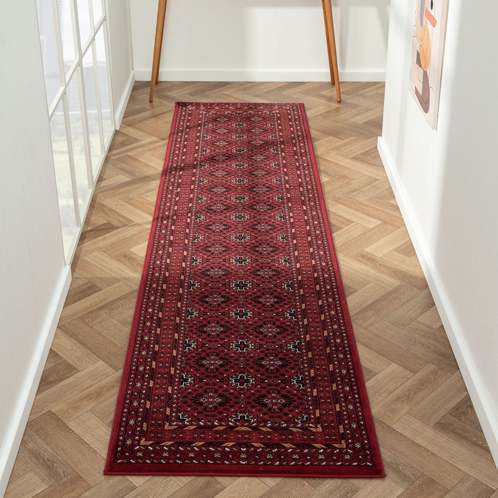 Royal 521 Red Traditional Hallway Runner
