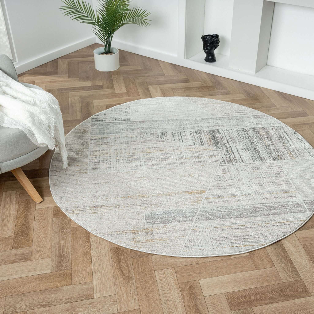 Easton 468 Slate Round Rug