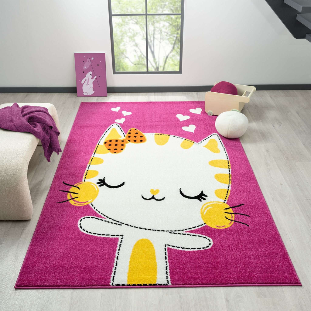 Kidsville 571 Pink Turkish Rug