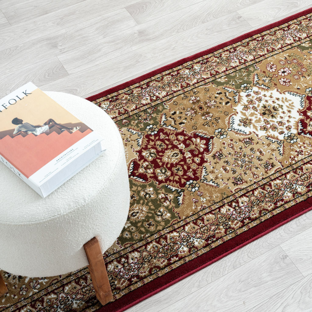 Royal 528 Red Traditional Hallway Runner
