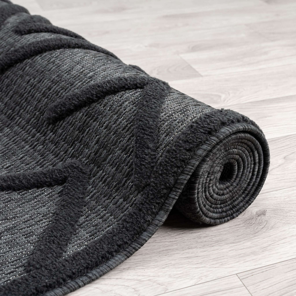 Calm 416 Charcoal Turkish Rug