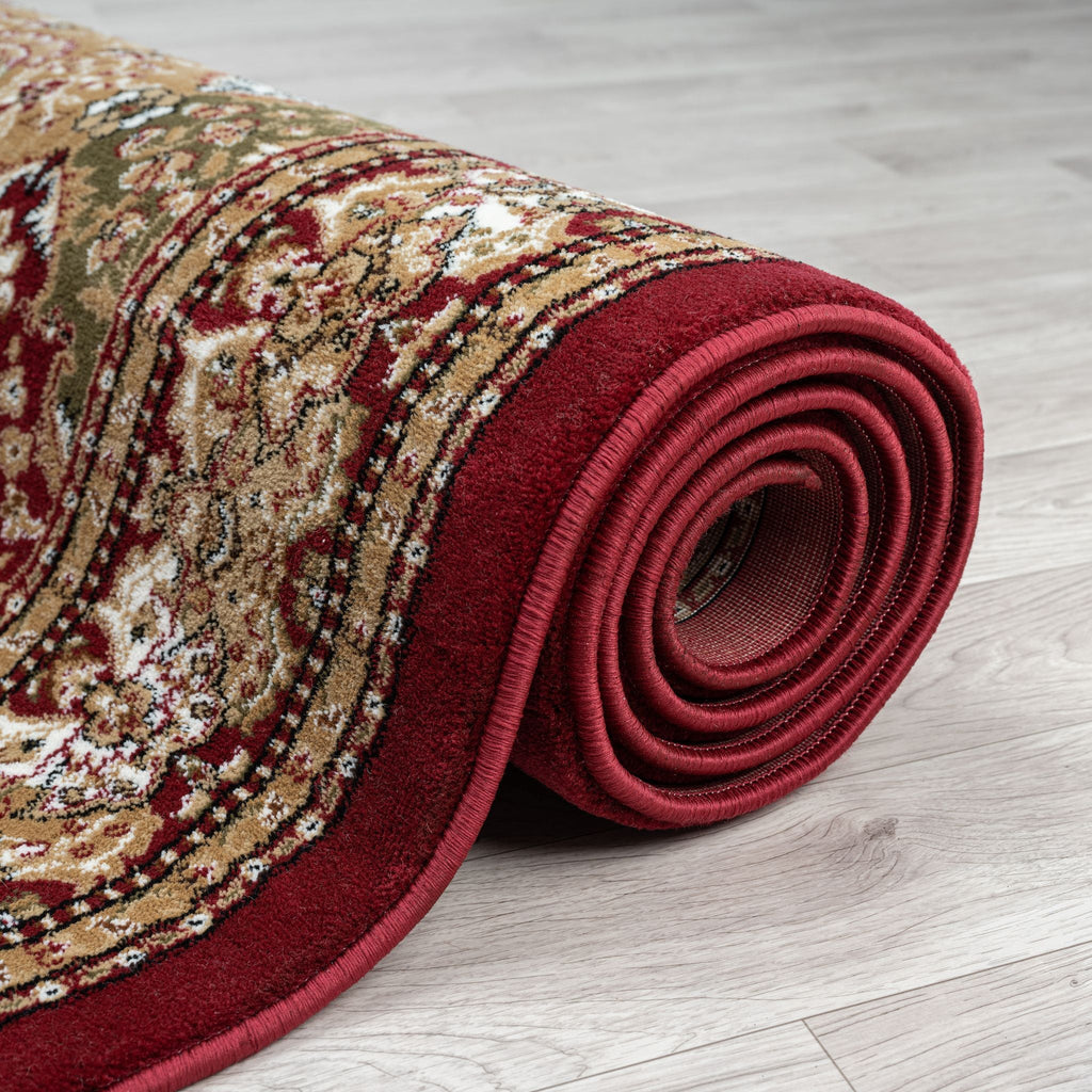 Royal 528 Red Traditional Hallway Runner